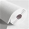Generic Pannello Isolante Termico, Carta da Parati Adesiva Muro Termoisolante, Pannelli per Parete Umida Interno per Decorazione Letto Soggiorno - 3D Trama di Lino, Tinta Unita(Bianca,50 x 1000 x 0.3 cm)