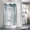 Kiamami Valentina - Cabina box doccia semicircolare 90 cm con idromassaggio | Iride