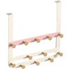 Generic Appendiabiti sopra la porta, ganci da appendere dietro la porta, in metallo, soluzione multifunzionale per appendere la porta, supporto per accessori per vestiti robusti di lunga durata, per camera da