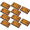 AB Tools Rettangolare ambra riflettore lato Pack di 10 rimorchio cancello di recinzione Post TR068