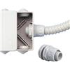 TOT ELECTRIC 6PZ RACCORDO GUAINA SCATOLA passo metrico tenuta stagna Ø 32 mm IP65 in PVC grigio collegamento cassetta