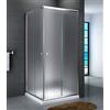 Yellowshop - Box Doccia Angolare 70 80 90 100 120 Cabina Bagno In Cristallo 6 MM Rettangolare Quadrato Curvo Serie Smart (Cm 80 x 80 Quadrato, Cristallo 6mm Puntinato Opaco)