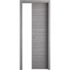 Generico Porta Scorrevole in MDF, 210x60/70/80/90 cm, Design Moderno, Reversibile, con Kit Maniglie e Telaio (Micro Grigio, 2100x800)