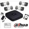 DAHUA KIT COMPLETO VIDEOSORVEGLIANZA DAHUA HCVR4104C-S2 + 4 BULLET HAC-HFW1000R HDCVI