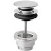 Tubico piletta click clack in acciaio inox 316L satinato Made in Italy T34273S