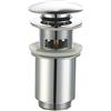 BENE Piletta di scarico per lavabo Push-Open 1 1/4 con troppo pieno, in Ottone