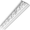 MASTERBRICO Cornici in Polistirolo per Soffitto e Pareti 4 metri - Cornici Polistirolo Decorative Bianche Verniciabili, Set 2 Barre da 2 Metri - Ideali per Quadri, Porte, Boiserie e Specchi (A009)