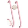 JMCXSM592 2 pezzi Tiretti Armadio lega di alluminio maniglie colorati cameretta bambini Pomello Forma doppiamente curva,Manopole Cassetto Maniglione porta Tavolino,Pomolo Mobile (Passo foro 160mm,Rosa)