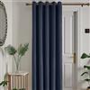 HOUSE LLEWELYN - BOWEN Laurence Llewelyn-Bowen - Montrose - Tenda oscurante in velluto con occhielli, 168 x 214 cm, colore blu navy
