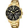 LOTUS Orologio Intelligente Uomo Ibrido Connected Acciaio Inox 316L Oro - Analogico - Impermeabile 10 ATM 18802/2 - Controllo Musica, Contapassi, Notifiche Chiamate