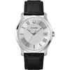 Bulova Wilton 96B388 - Orologio da polso al quarzo da uomo in acciaio inox con cinturino in vera pelle, cinghia