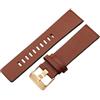 ROUHO Cinturino in Vera Pelle Orologio Quadrante Grande, Bracciale di Ricambio Impermeabile Durevole Uomo per Diesel-Marrone + Oro Rosa Fibbia 32mm