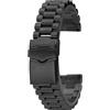 ROUREOX Uomini 316L Acciaio Inossidabile Cinturino Orologio Sostituzione, Cinturino Metallico Solido per TAG Heuer Monaco/permula 1/Carrera/Aquaracer-Nero 20MM