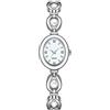 ADSBIAOYE Elegante orologio da donna con quadrante ovale alla moda, impermeabile, regalo, Argento, Moda