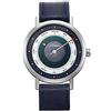 SHENGKE SINOBI Orologi da Affari Degli Uomini di Modo Originale Design Della Vigilanza Degli Uomini Della Maglia di Acciaio Orologio Relogio Masculino Creativo Orologio, S9809G-Blu