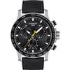 Tissot Orologi Cronografo uomo Tissot Supersport Chrono T125.617.17.051.02 cinturino Nylon nero