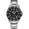 MIDO Ocean Star GMT - Orologio Automatico Svizzero Uomo - Cassa in Acciaio Inox 44mm con Lunetta Rotante, Nero su acciaio inox, Sportivo