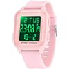 Forrader Orologio digitale quadrato, orologio militare da uomo, impermeabile fino a 5 atm, orologio sportivo per attività all'aria aperta, con luce/sveglia/data/doppio orario/conto alla rovescia