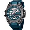 Forrader Orologio sportivo digitale da uomo con quadrante grande impermeabile militare orologi da polso per uomo con cronometro allarme LED luce posteriore
