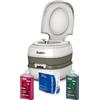 Enders WC Chimico Portatile per Campeggio, Starter Set Green Comfort con Liquido Sanitario e Carta igienica - Water Portatile, WC da Campeggio, WC Camper, Bagno Chimico