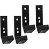 BESPORTBLE J-Hooks Supporto per Bilanciere per Rack di Potenza E Squat Porta Bilanciere Supporto per Barra Sospesa Attacco per Rack Squat per Presse per Sollevamento Pesi 4 Pezzi