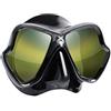 Mares X-Vision Ultra Liquid Skin - Maschera subacquea (nero/oro a specchio)