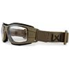 Wiley X Maschera protettiva BALISTICA pieghevole Lynx Tan Schermi FUMATO/INCOLORE