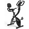 Fitby X-Bike Cyclette Pieghevole Per Uso Domestico - Cyclette Magnetica Con 10 Livelli Di Resistenza | Attrezzo Per Allenamento Fitness Indoor Con Schienale, Braccioli E Sensori Di Frequenza Cardiaca