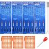 Luroad 20 Pcs Carp Fishing Hair-Rig per la Pesca alla Carpa, Barbe Ricurve Lenza Intrecciata Carp Leader con 3 Boilie Stopper e Ago per Carpa (Misto(4# 6# 8# 10#), Spinato)