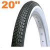 RMS Copertone/Pneumatico Bici 20 x 1.75 GRAZIELLA - MTB - Epoca Bianco/Nero