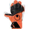 uhlsport Starter Resist Guanti da portiere per adulti e bambini, da calcio, adatti a qualsiasi superficie, anche erba artificiale, arancione fluo/bianco/nero