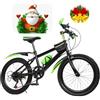 MIKIYUEER Bicicletta MTB Acciaio Duro Biciclette Doppio Freno A Disco 20 Pollici Adolescente Uomini E Donne VeLo Tutto Terreno (Rosso)