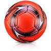 HERCHR Pallone da Calcio Misura 5, Pallone da Calcio Standard Pallone da Calcio Universitario a Tenuta Stagna Pallone da Calcio in PVC Resistente All'usura Per Allenamenti, Competizioni O Regali(Rosso)
