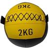 DONATIF Palla Medica 2 Kg, Palla Palestra e Home Gym Wall ball Ecopelle, Slam Ball, Fitness Palla per Esercizi e Allenamento funzionale, Home Fitness