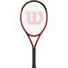Wilson Racchetta da Tennis Clash Jr, Per Bambini, Fibra di Carbonio, Bilanciamento al Manico, Rosso, 26, WR074610U