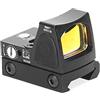 AWETHE Micro RMR Red Dot Sight Collimatore Tactical Caccia Ottica Reflex Scope Fit 20mm Weaver Rail Mount e Glk Mount (nero)
