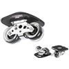 TWOLIONS-Grom Pro Skates-Drift skate Deriva Pattini (Freeline Skates) With 72 mm * 44 mm ruote in PU con ABEC-7 cuscinetti di fascia alta (Trasparente)