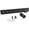 FIRECLUB 7 9 10 12 13.4 15 17 inch AR15 Free Float for Mlok Compatible Handguard for Hunting Trail Tactical Rifle Scope Mount w Steel Nut (M-13.4''-yugu)
