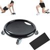 Generic Ab Roller Wheel, ruota addominale multifunzionale da donna con tappetino, allenamento della forza per bruciare i grassi corporei e controllare la pancia a casa o in palestra (nero)
