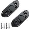 Laorde Tacchetti pieghevoli per barche neri 4-1/2 Flip Up Tacchetti per corda in acciaio inossidabile 316 Tacchetti per corda di grado marino Montaggio a filo Tacchetti per pontile per barche con
