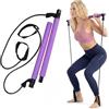 Auto Accessori Lupex Lupex Shop Kit Barra da Pilates Portatile Attrezzo Elastico Long, Con Fascia di Resistenza, Impugnatura per i Piedi, Esercizi Fitness Casa e Palestra Allenamento Yoga Per Gambe Glutei Schiena