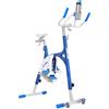 Waterflex Aquabike Aluminium WR Max WX-WRMAX1 - Bicicletta da Piscina Sportiva - Resistenza idraulica - Effetto Drenante - Ergonomia Adattativa - Prof. 1,1 - 1,6 m - WX Water Flex Water Fitness Expert