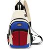 FANDARE Zaino Monospalla da Uomo Donna Zaini Borsa a Spalla da palestra Borsa Tracolla Borsello a Spalla Borse a Zainetto per Sportivo Trekking Ciclismo Viaggio Sling Crossbody Bag Bianco blu