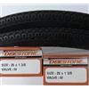 Generico DEESTONE 26 x 1 3/8 NERO - 2 Copertoni + 2 Camere d'aria per Bici Urban