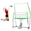 HUOMMGS Rete da pallavolo, 3 in 1, regolabile in altezza, per pallavolo, 244 x 335 cm, per allenamento di pallavolo, per la scuola, colore verde