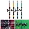 HEBEOT Attrezzo da pesca completo per combo con canna telescopica e mulinello per pesca senza sforzo (blu)