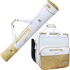 Brubaker 'San Maurizio' Borsa Porta Scarponi con Scomparto Casco et Sacca da Sci - Colore Blanco/Oro - 170 cm