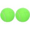 QUARKZMAN 2 Pcs Palline da Tennis Pre-Tagliate Accessori Universali Verde | per Walker, Glide per Gambe di Mobili e Protezione del Pavimento, per Walker