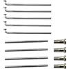 IZHAOGJING 5 raggi da 2,3 mm per bici elettrica, 13 G, parti elettriche a J, in acciaio inox 304, raggi per bici elettrica (190 mm)