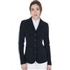 Equestro Giacca da Concorso con Logo Ricamato a Contrasto S, Blu Navy